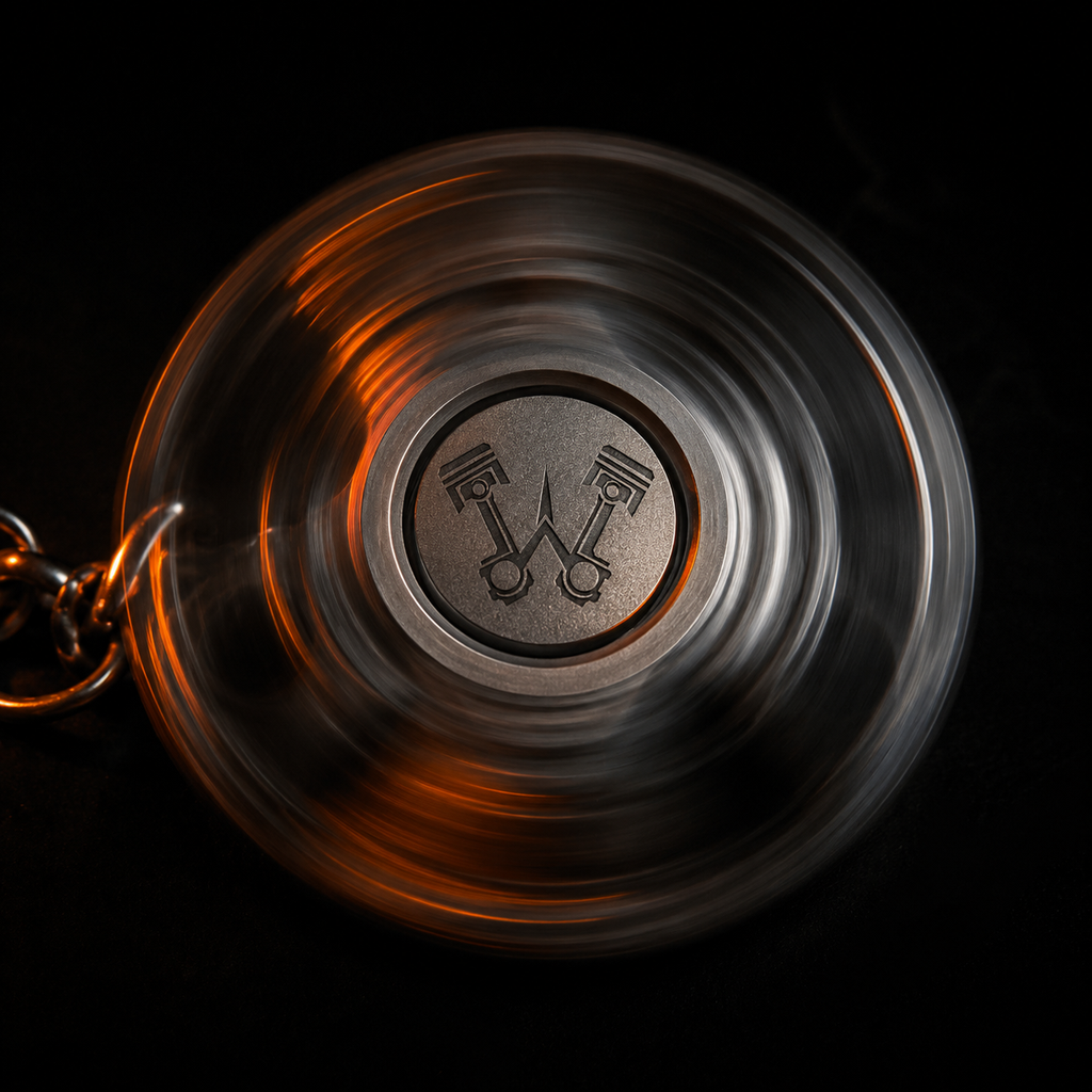 Throttle Spinner Keychain