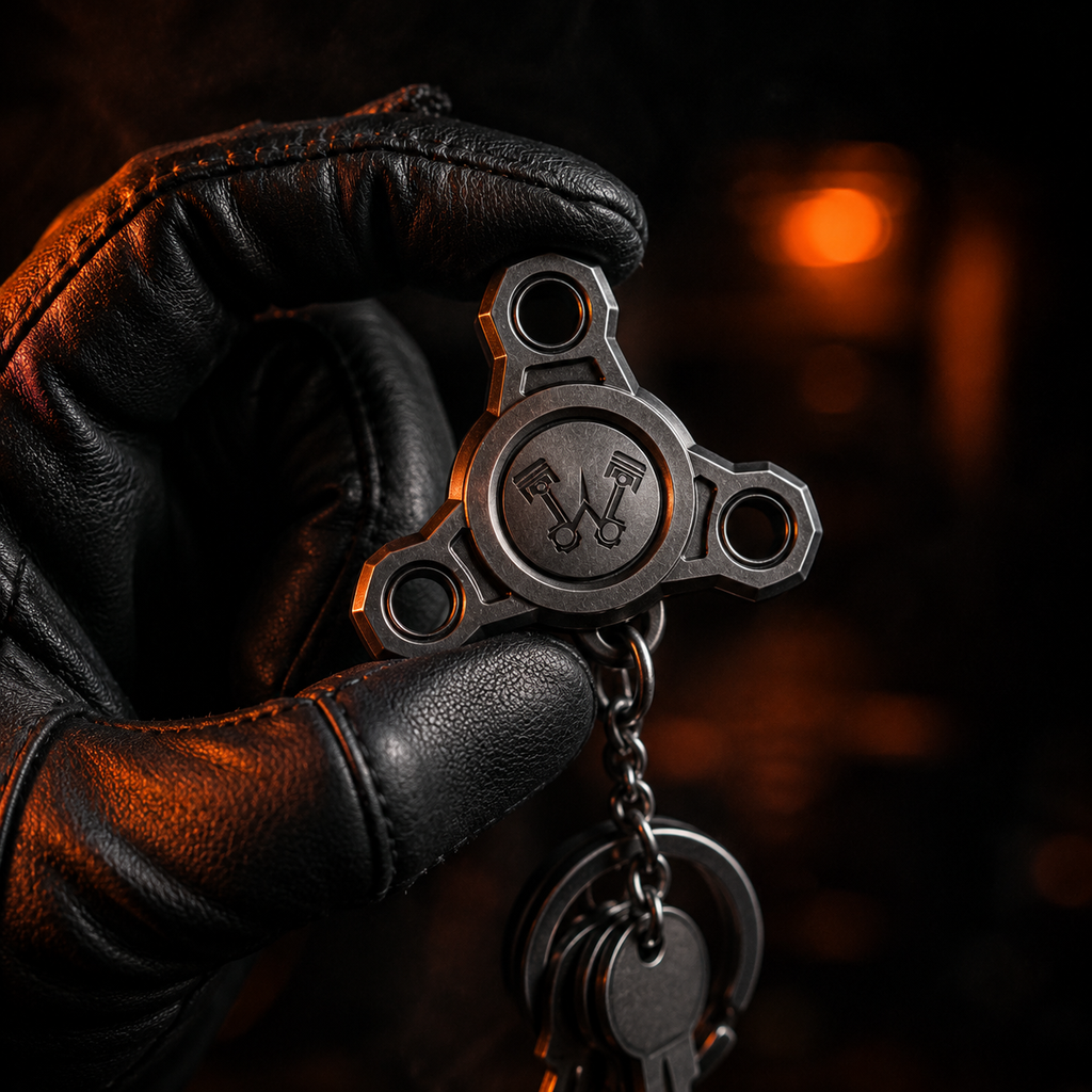 Throttle Spinner Keychain